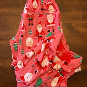 Girl’s Christmas button up pajama set